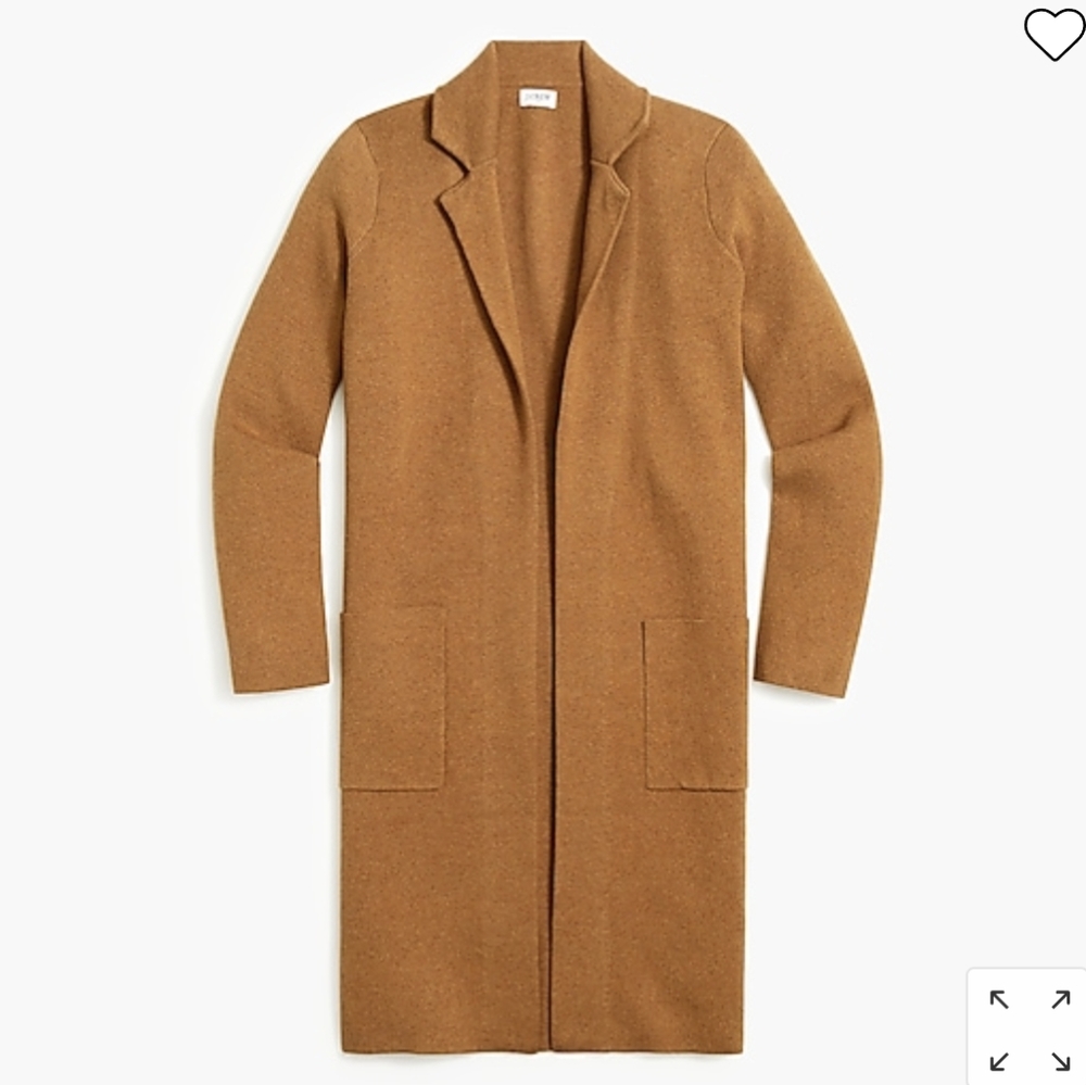 J Crew Long Sweater Jacket